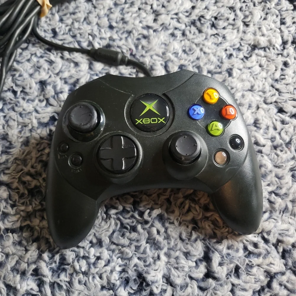 Microsoft X0869873 Xbox Game Controller S w/ Cord - Black